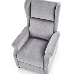 Garnero Arredamenti Poltrone Relax|Poltroncine Imbottite-Poltrona reclinabile massaggiante imbottita in tessuto Elion Grigio