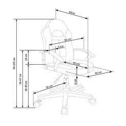 Garnero Arredamenti Sedie Per Scrivania Ragazzi-Poltrona regolabile per scrivania ragazzi in ecopelle rosso nero Grove