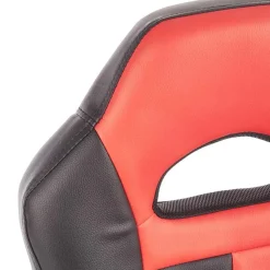 Garnero Arredamenti Sedie Per Scrivania Ragazzi-Poltrona regolabile per scrivania ragazzi in ecopelle rosso nero Grove