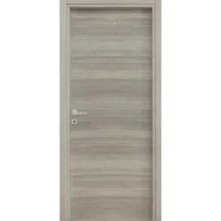 Garnero Arredamenti Porte-Porta battente reversibile per interni 90x210h cm Niagara Rovere Grigio