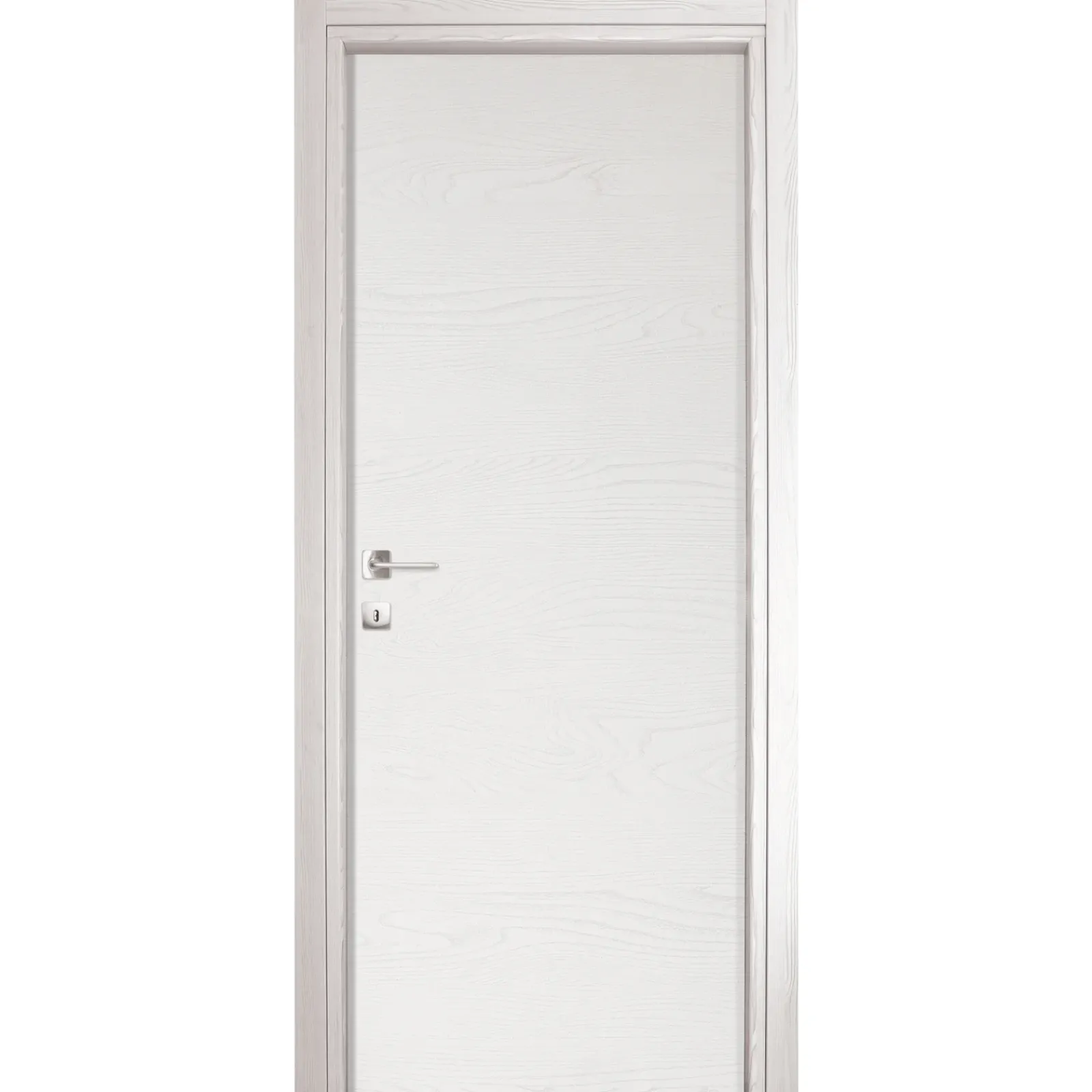 Garnero Arredamenti Porte-Porta battente reversibile per interni 90x210h cm Niagara Bianco Frassinato