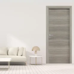 Garnero Arredamenti Porte-Porta battente reversibile per interni 70x210h cm Niagara Rovere Grigio