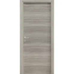 Garnero Arredamenti Porte-Porta battente reversibile per interni 70x210h cm Niagara Rovere Grigio