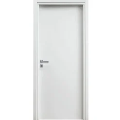 Garnero Arredamenti Porte-Porta battente reversibile per interni 80x210h cm bianca Niagara Bianco Opaco