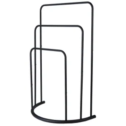 Garnero Arredamenti Accessori Bagno-Portasciugamani da bagno 50x75h cm 3 livelli nero Marinella