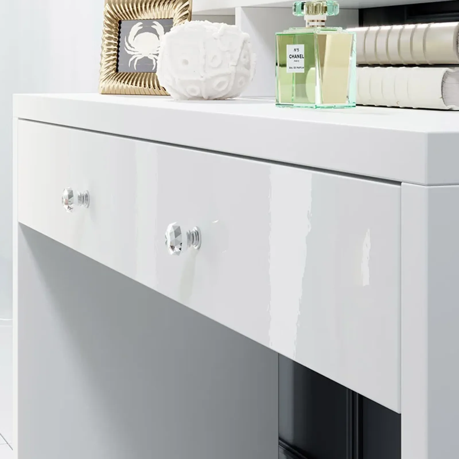 Garnero Arredamenti Scrivanie Per Ragazzi|Toeletta Trucco-Postazione trucco con specchio 120x136cm bianco Child