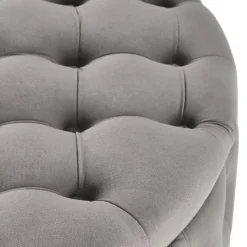 Garnero Arredamenti Pouf-Pouf contenitore moderno Maximilien Grigio