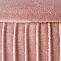 Garnero Arredamenti Pouf-Pouf da salotto contenitore in velluto Franklin Rosa