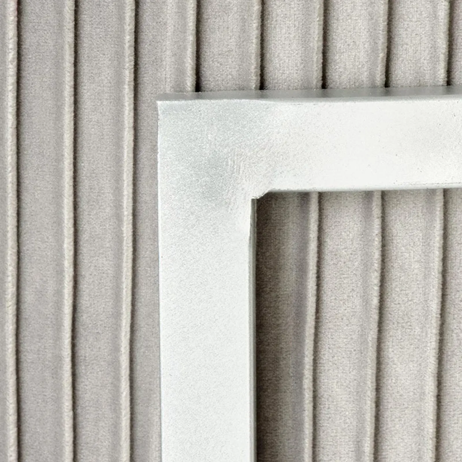 Garnero Arredamenti Pouf-Pouf da salotto contenitore in velluto chiaro Franklin Grigio