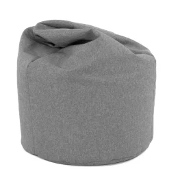Garnero Arredamenti Pouf-Pouf poltrona sacco in poliestere grigio Silent