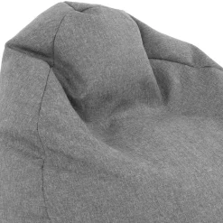 Garnero Arredamenti Pouf-Pouf poltrona sacco in poliestere grigio Silent