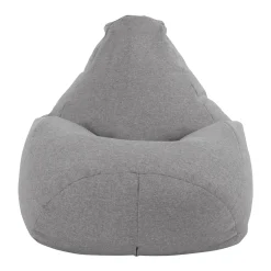 Garnero Arredamenti Pouf-Pouf poltrona sacco in poliestere grigio Harmony