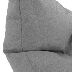 Garnero Arredamenti Pouf-Pouf poltrona sacco in poliestere grigio Harmony