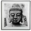 Garnero Arredamenti Portafotografie E Quadri-Quadro da parete design con stampa Buddha 50x50cm bianco nero Roia