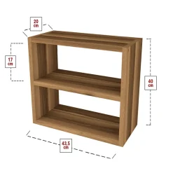 Garnero Arredamenti Scaffali E Dispense-Scaffale da cucina 44x40h cm moderno Grecia Noce