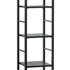 Garnero Arredamenti Mensole E Pensili|Mobili Multiuso-Scaffale sospeso da parete 30x176h cm 6 ripiani nero opaco in metallo Misaki Gihome®