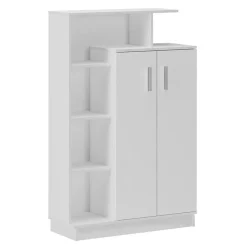 Garnero Arredamenti Scarpiere E Cassepanche|Scarpiere-Scarpiera ingresso 90x140h cm design bianco frassinato Jerome