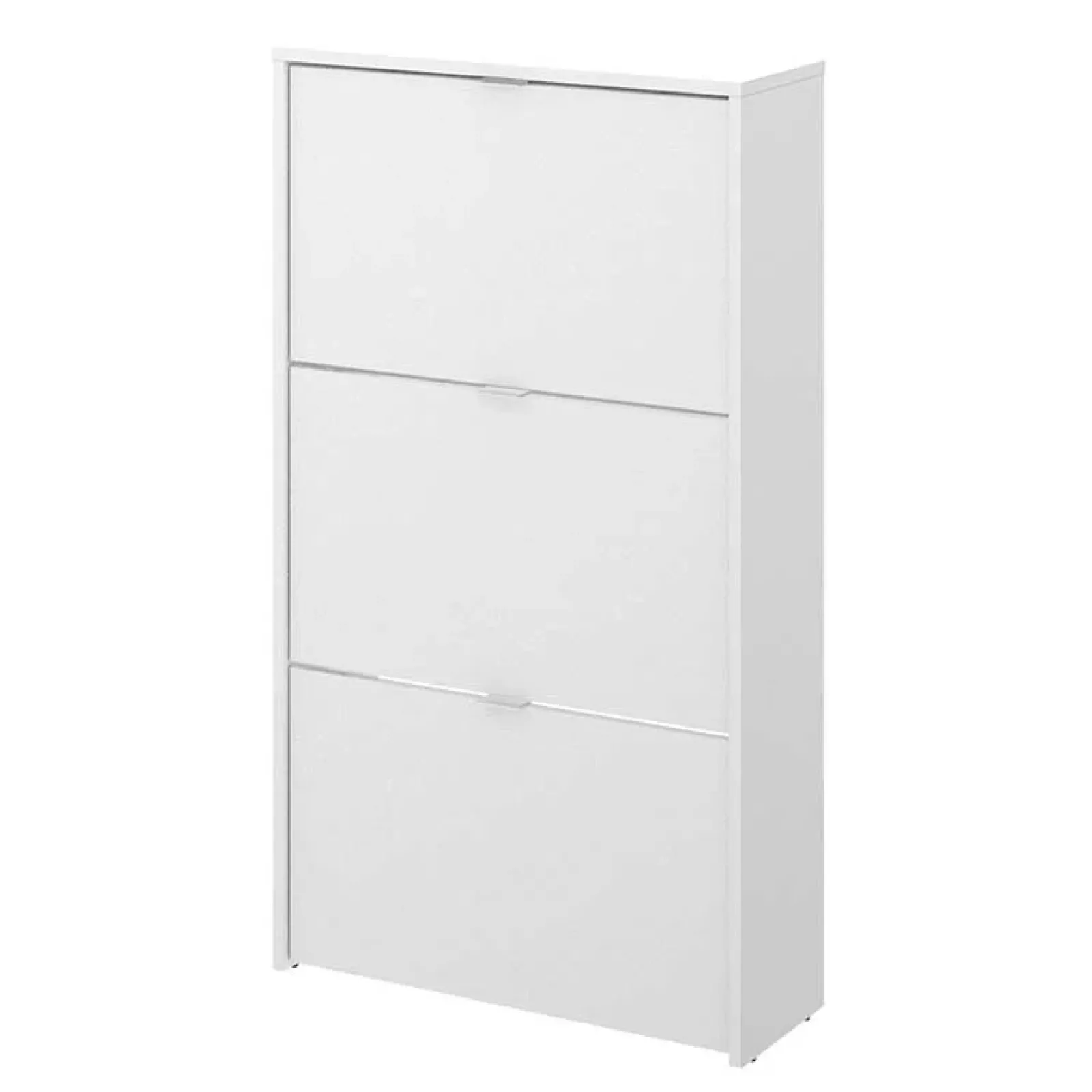 Garnero Arredamenti Scarpiere E Cassepanche|Scarpiere-Scarpiera ingresso 61x113h cm moderna 3 ante bianco lucido Jepson