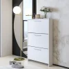 Garnero Arredamenti Scarpiere E Cassepanche|Scarpiere-Scarpiera ingresso 69x115h cm bianco opaco Benton