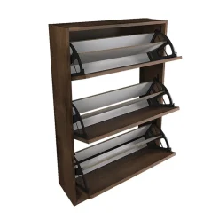 Garnero Arredamenti Scarpiere E Cassepanche|Scarpiere-Scarpiera ingresso 74x110h cm moderna Palmaria Noce