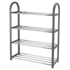 Garnero Arredamenti Scarpiere E Cassepanche|Scarpiere-Scarpiera ingresso 50x65h cm 4 ripiani Lavinia Grigio