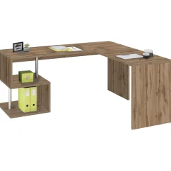Garnero Arredamenti Scrivanie Ufficio|Scrivanie Ufficio-Scrivania angolare ufficio 180x78cm ErgoDesk Rovere