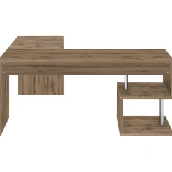 Garnero Arredamenti Scrivanie Ufficio|Scrivanie Ufficio-Scrivania angolare ufficio 180x78cm ErgoDesk Rovere