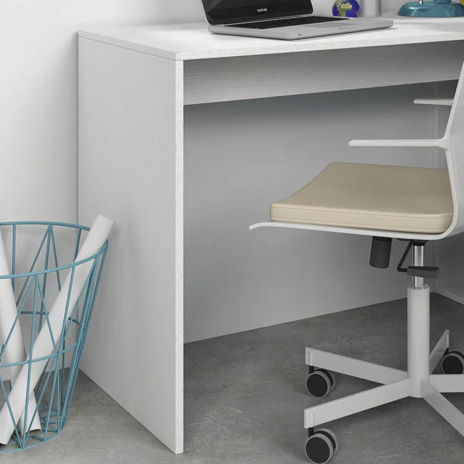 Garnero Arredamenti Scrivanie Per Ragazzi|Scrivanie Ufficio-Scrivania 120/53cm ufficio salvaspazio moderna Jolie Bianco Opaco