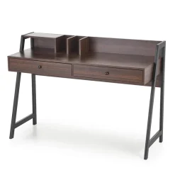 Garnero Arredamenti Consolle Fissa|Consolle Fissa-Scrivania consolle design moderno 128x87cm noce nero Fiordalisio