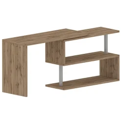 Garnero Arredamenti Scrivanie Ufficio|Scrivanie Ufficio-Scrivania girevole 65-120cm chiaro Havana Rovere