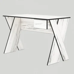 Garnero Arredamenti Scrivanie Per Ragazzi-Scrivania moderna 120x75cm 1 cassetto bianco rustico Zadar