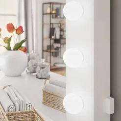 Garnero Arredamenti Toeletta Trucco-Scrivania postazione trucco 100x145cm con specchio bianco Dijon