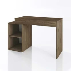 Garnero Arredamenti Scrivanie Per Ragazzi|Scrivanie Ufficio-Scrivania salvaspazio moderna 120x50cm rovere scuro Giorgia