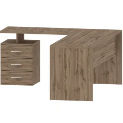 Garnero Arredamenti Scrivanie Ufficio|Scrivanie Ufficio-Scrivania ufficio angolare 180x160cm OfficeScape Rovere