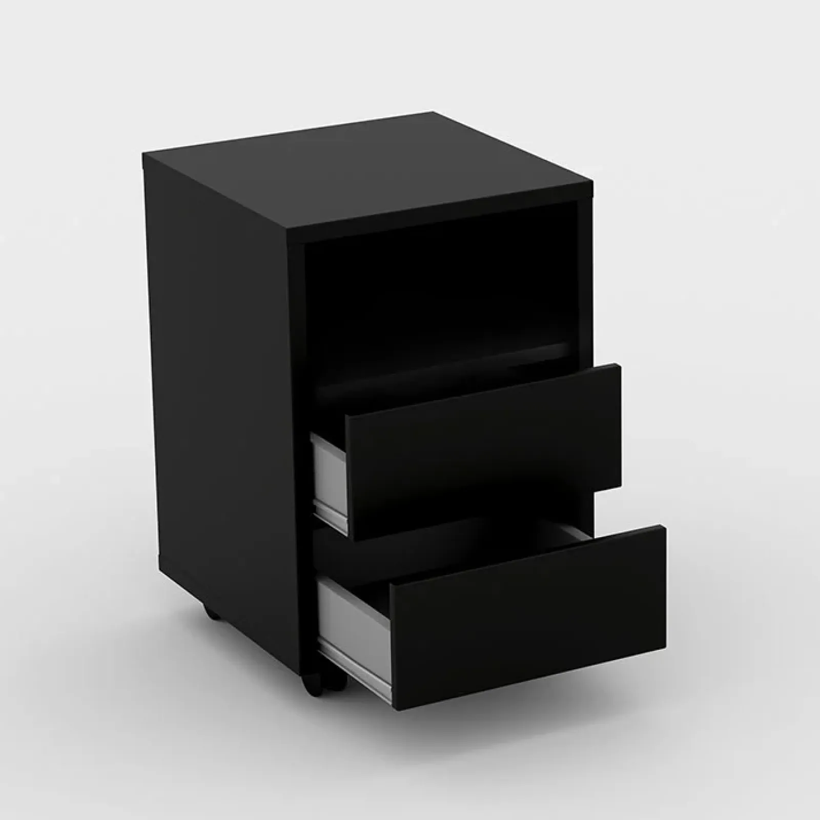 Garnero Arredamenti Scrivanie Per Ragazzi|Scrivanie Ufficio-Scrivania ufficio moderna 130x50cm cassettiera rovere Callum Rovere - Nero opaco