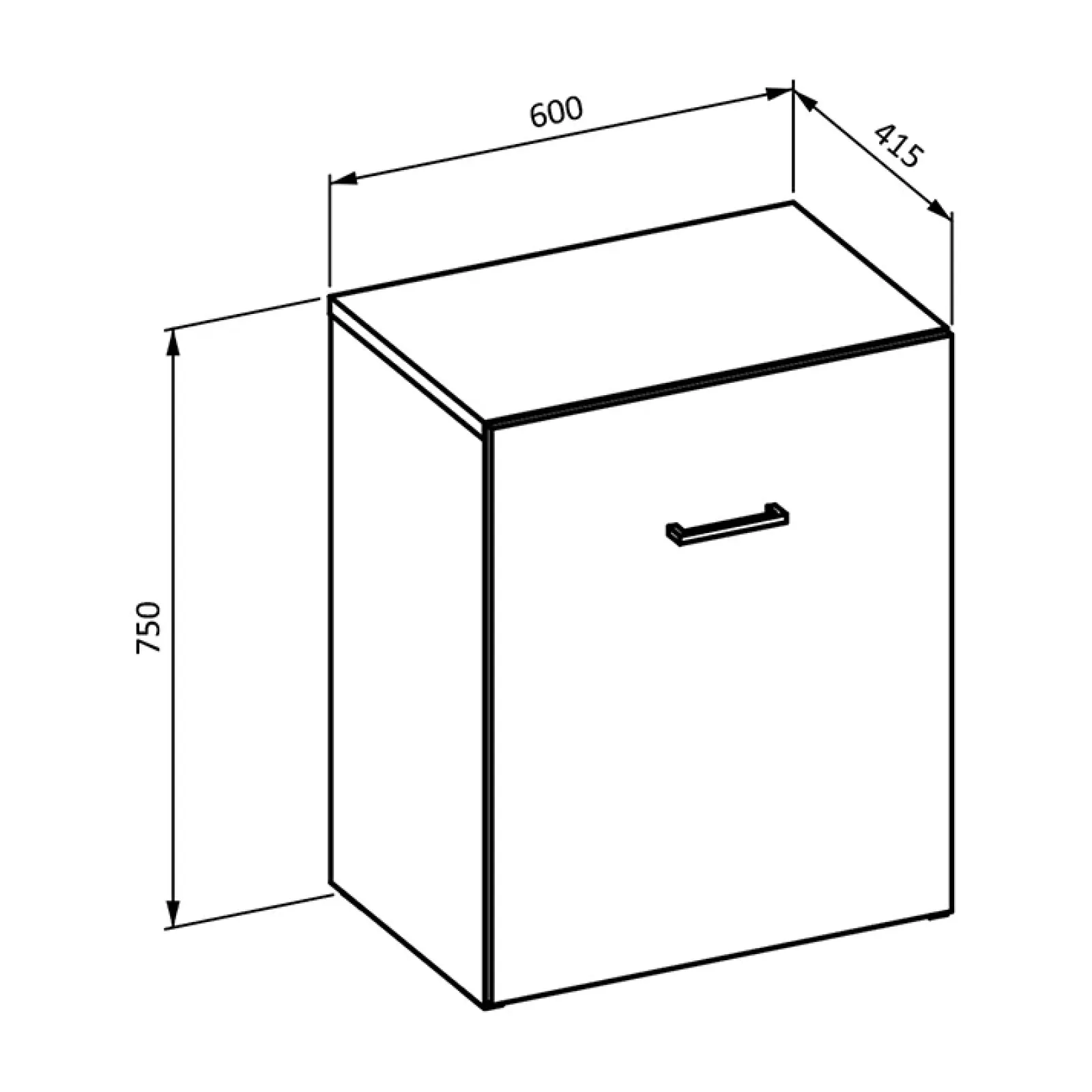 Garnero Arredamenti Scrivanie Per Ragazzi|Scrivanie Ufficio-Scrivania ufficio moderna 42-132cm salvaspazio richiudibile rovere scuro Rocky Wengè