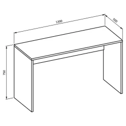 Garnero Arredamenti Scrivanie Per Ragazzi|Scrivanie Ufficio-Scrivania ufficio moderna 130x50cm cassettiera Callum Bianco Opaco