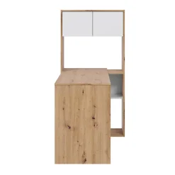 Garnero Arredamenti Scrivanie Per Ragazzi|Scrivanie Ufficio-Scrivania ufficio moderna reversibile rovere bianco artico Grom