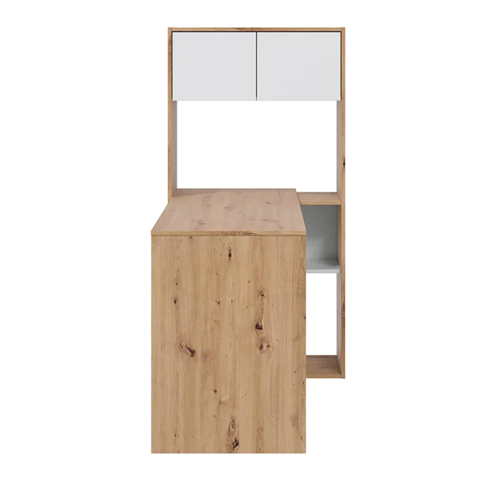 Garnero Arredamenti Scrivanie Per Ragazzi|Scrivanie Ufficio-Scrivania ufficio moderna reversibile rovere bianco artico Grom