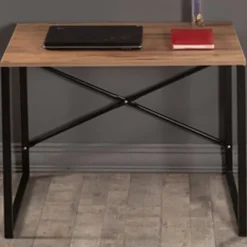 Garnero Arredamenti Scrivanie Per Ragazzi-Scrivania ufficio salvaspazio 90x60cm noce nero Cassino