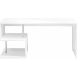 Garnero Arredamenti Scrivanie Ufficio|Scrivanie Ufficio-Scrivania ufficio 180x78cm ErgoDesk Bianco Lucido