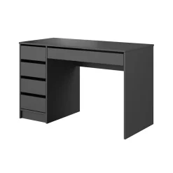 Garnero Arredamenti Scrivanie Per Ragazzi|Scrivanie Ufficio-Scrivania ufficio 120x75cm con cassetti grigia Lorella