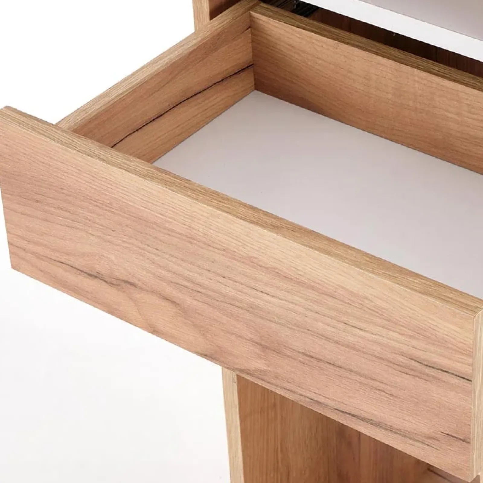 Garnero Arredamenti Scrivanie Per Ragazzi|Scrivanie Ufficio-Scrivania ufficio 127x57cm rovere bianco lucido Aymon Gihome®