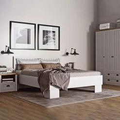 Garnero Arredamenti Scrivanie Per Ragazzi|Scrivanie Ufficio-Scrivania 160x76cm 4 cassetti bianco frassinato rovere Provenza