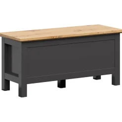 Garnero Arredamenti Scrivanie Ufficio|Scrivanie Ufficio-Scrivania 100x47cm 2 cassetti nero grafite rovere chiaro Holga