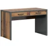 Garnero Arredamenti Scrivanie Per Ragazzi-Scrivania 120x76cm 2 cassetti stile soft rovere scuro nero Urbania