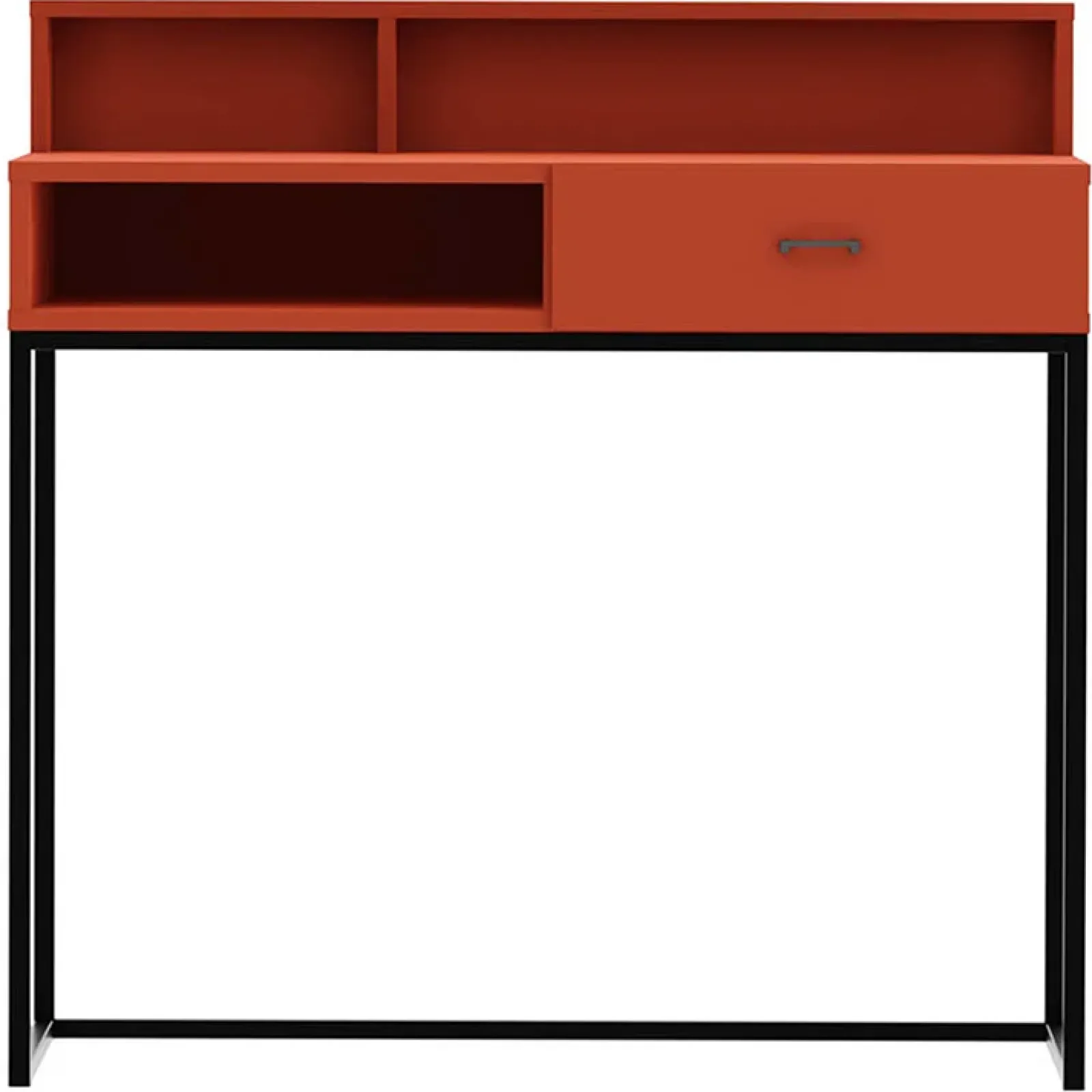 Garnero Arredamenti Scrivanie Per Ragazzi|Scrivanie Ufficio-Scrivania 55x93cm 1 cassetto minimalista rosso Deluxia