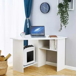 Garnero Arredamenti Scrivanie Per Ragazzi|Scrivanie Ufficio-Scrivania 80x80cm ufficio angolare salvaspazio bianco Norman Bianco Opaco