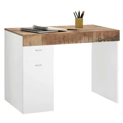 Garnero Arredamenti Scrivanie Per Ragazzi|Scrivanie Ufficio-Scrivania 100x60cm ufficio salvaspazio bianco lucido pero Becka