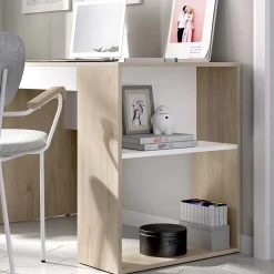 Garnero Arredamenti Scrivanie Per Ragazzi|Scrivanie Ufficio-Scrivania 115x50cm ufficio salvaspazio rovere bianco opaco Tiger Rovere - Bianco opaco